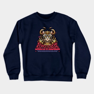 Taurus Cat Knight - Zodiac Astrology Warrior Crewneck Sweatshirt